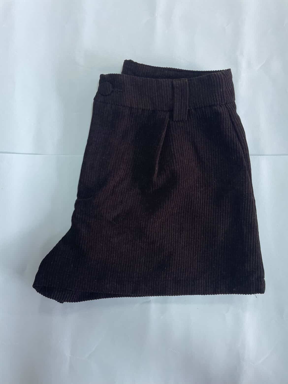 short de tecido preto, n° 38, da shein (nunca usado.