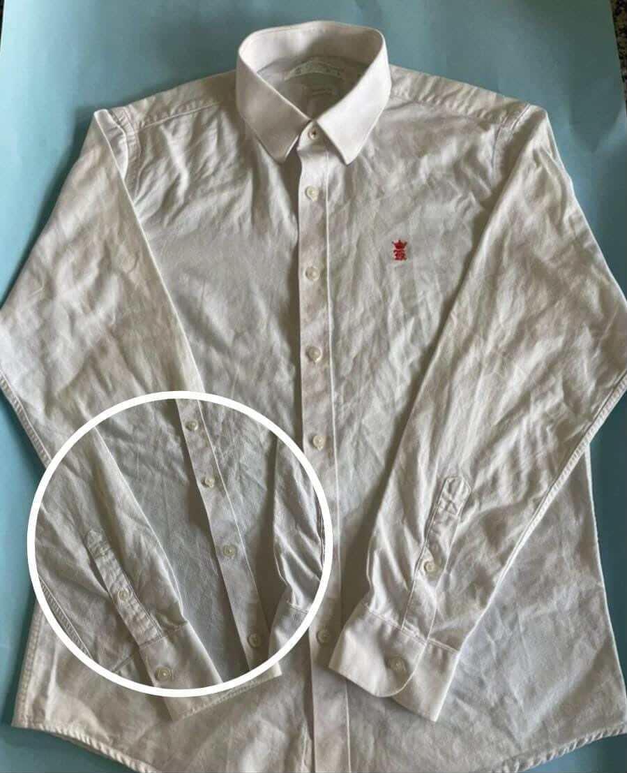 camisa de manga comprida com botões