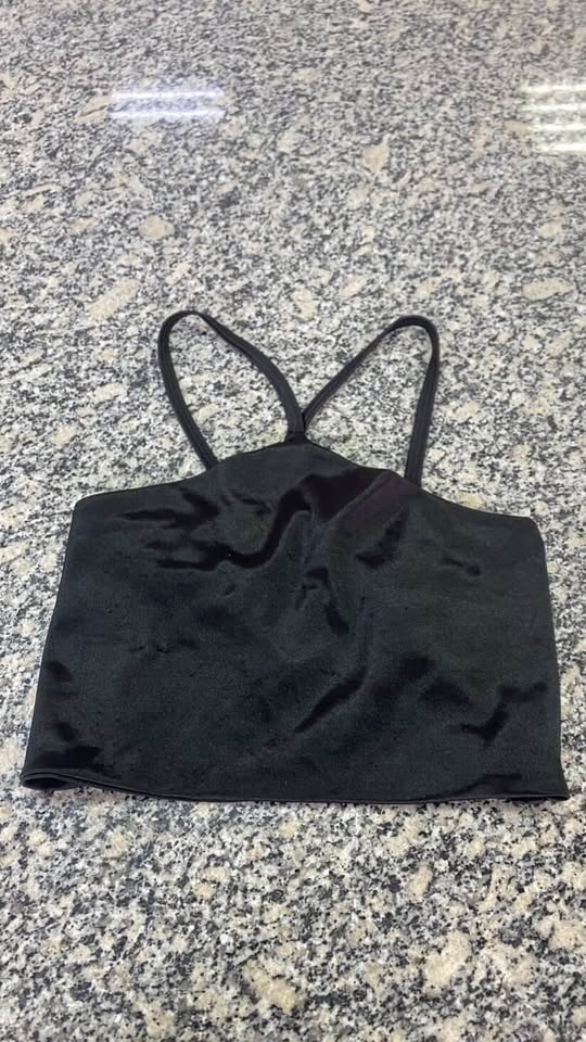 cropped preto, veste p e pp