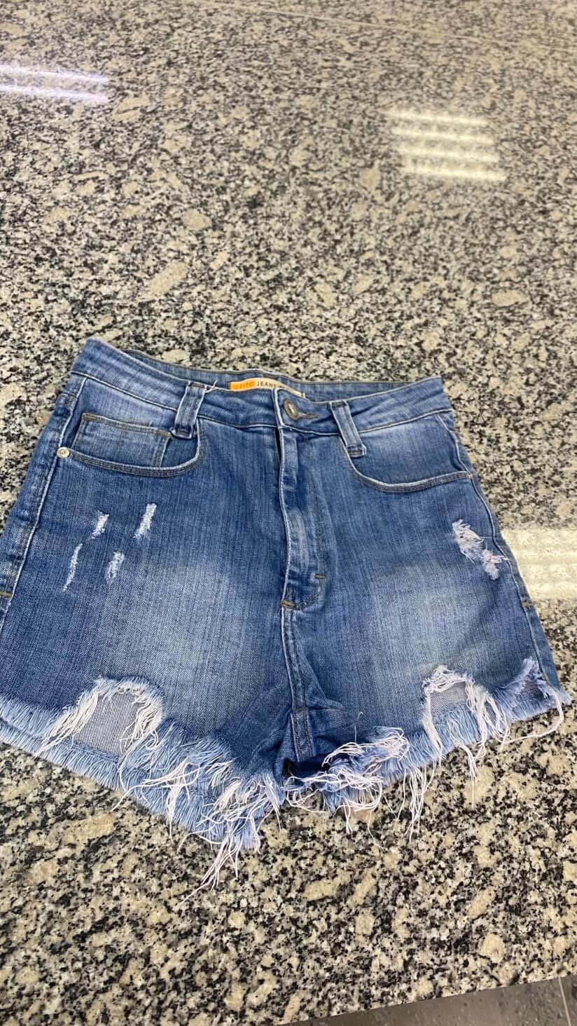 shoet jeans, lavagem normal