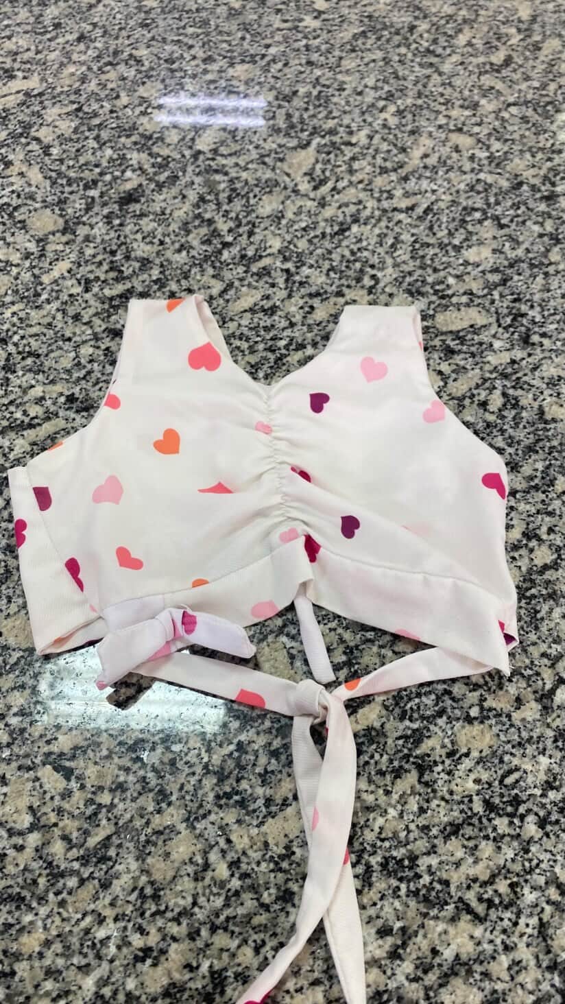 blusa infantil colorida